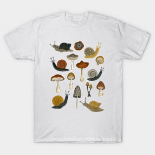 mushrooms & snails T-Shirt